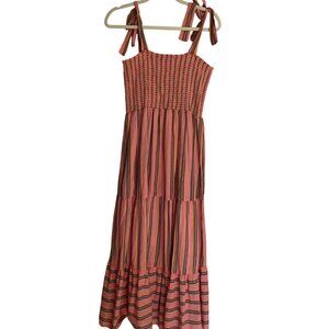 Xirena Womens Dress Size XL Orange Lorraine Terracotta Maxi Pure Cotton